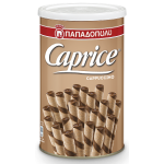 Rurki czekoladowe Caprice, Cappuccino, 250g