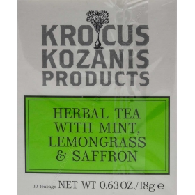 Herbata ziołowa z miętą, trawą cytrynową i greckim szafranem, 18g