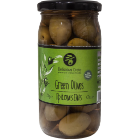 Zielone oliwki z pestką Delicious Crete, 360g
