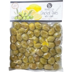 Zielone oliwki z dodatkiem cytryny (z pestką), 250g